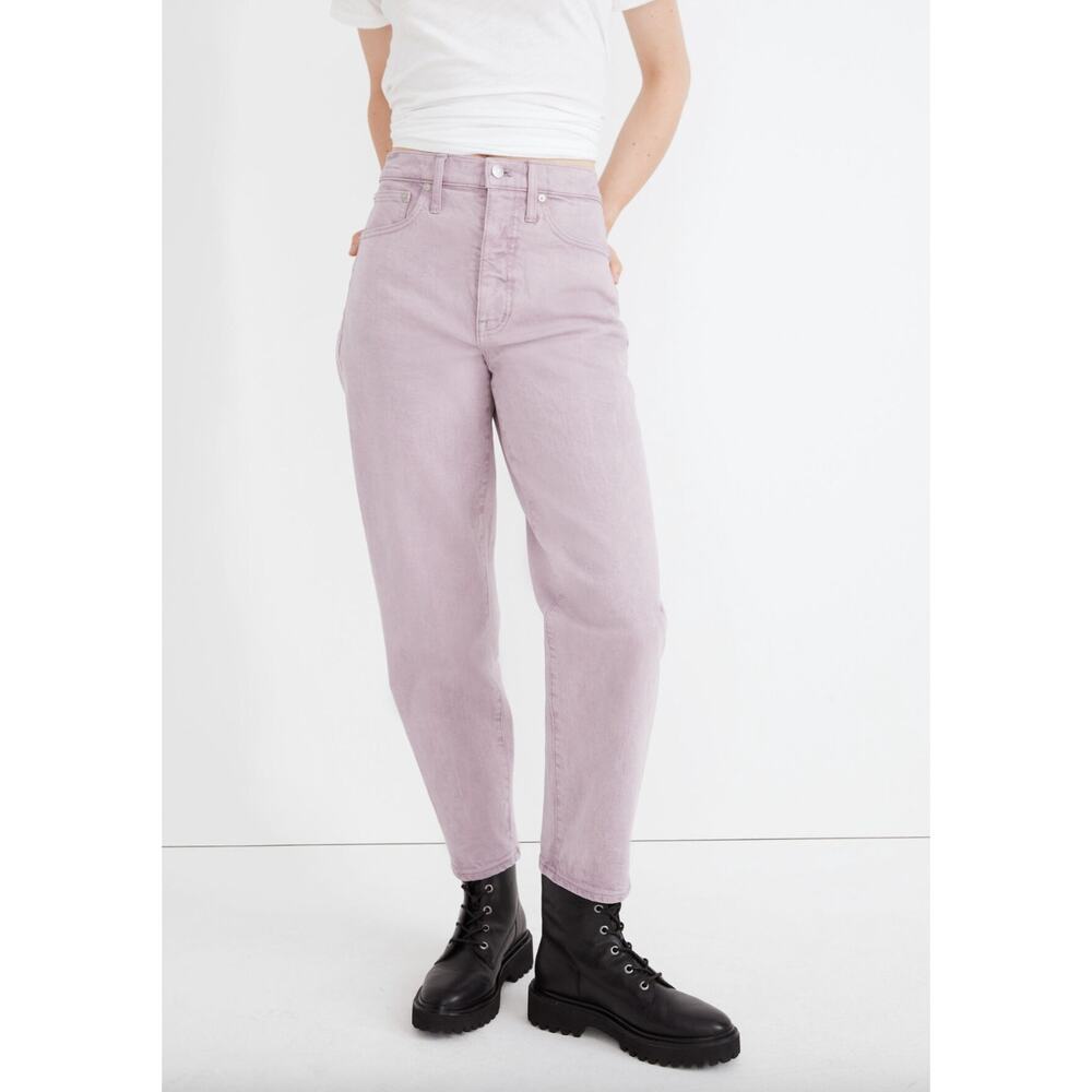 Madewell Lavender Cropped Ankle Jeans